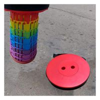 Silla Plegable Pensada para Reuniones con 3 Seguros Rojo Multicolor Y Papel Regalo