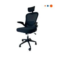 Butaca de Oficina Funcional para Escritorio en Ambientes de Trabajo Negro Y Regalo Sticker