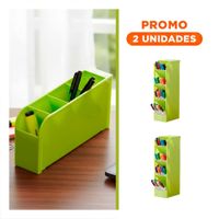 Pack2 Modulo Inclinado para Escritorio Activo en Verde de Dimensión 20.5x5x9cm Y Regalo Sticker