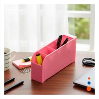 Organizador funcional en Rosado para Superficie de Trabajo de Dimensión 20.5x5x9cm Y notas