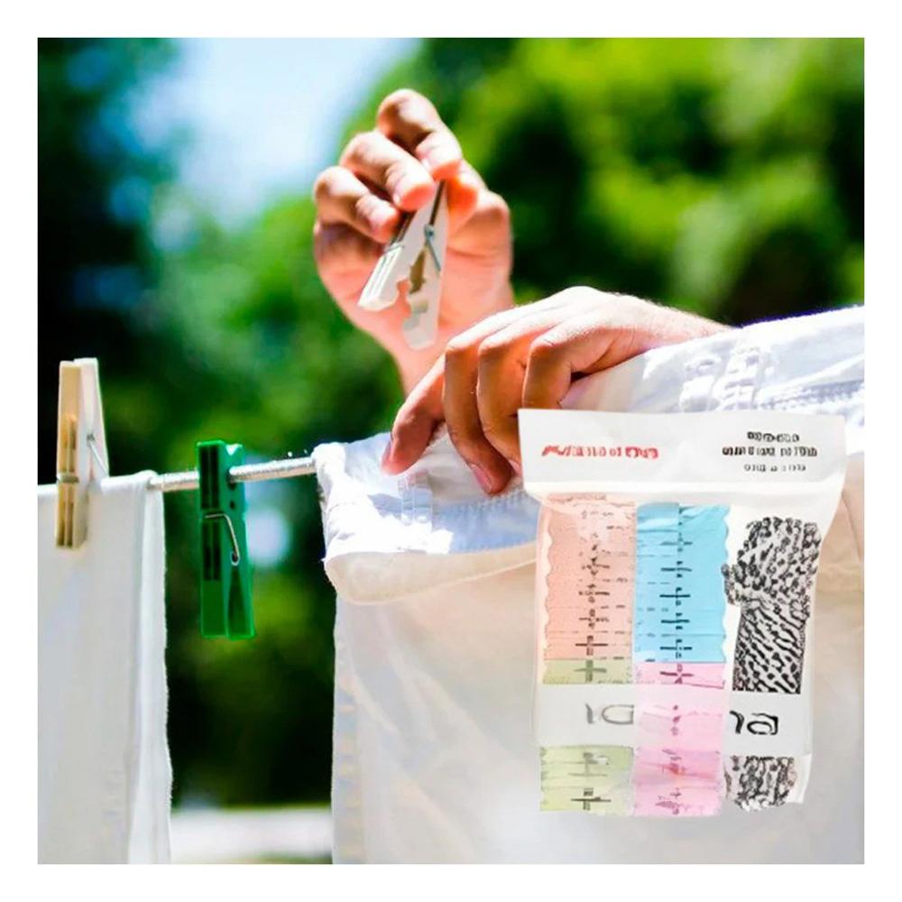 Ganchos de Ropa y Cuerda Multicolor para Organizar Closet y 