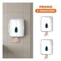 Pack2 Soporte Blanco Papel Toalla Rollo Vertical para Cocina y Hogar Y Regalo Sticker