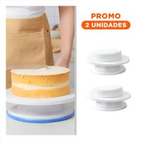 Pack2 Soporte Para Pasteleria Blanco Giratorio Facil De Usar En Decoracion Y Regalo Sticker