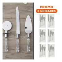 Pack6 Accesorios 3 Piezas Cuchillo Espatula Cortador Mango Acrilico Rapida Y Regalo Sticker
