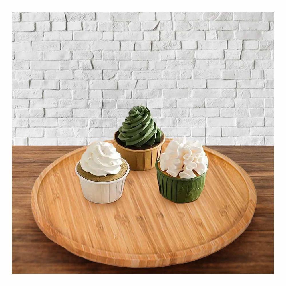 Soporte para Postres Circular con Tapa 25cm Decoracion Hogar Fiesta Blanco