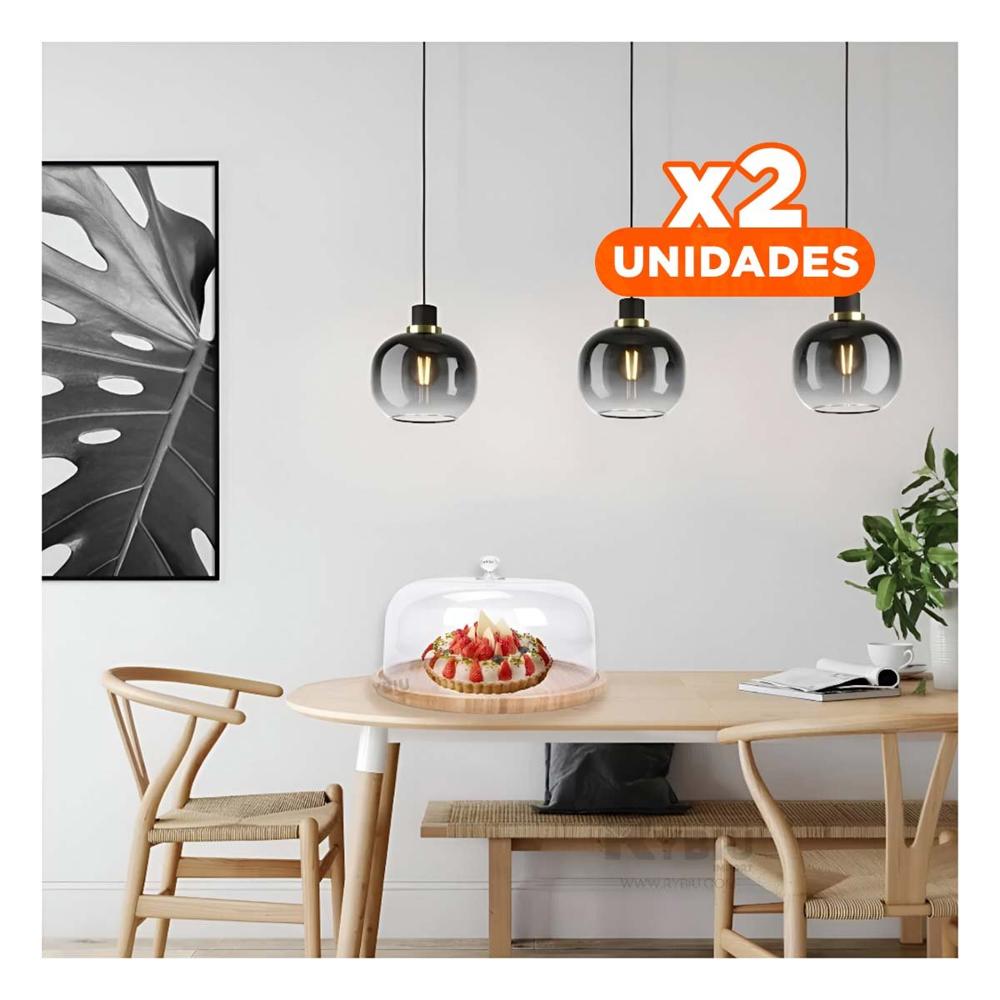 Pack2 Base Redonda para Tartas con Tapa 25cm Hogar Decoracion Casa LED Blanco Y Papel Regalo