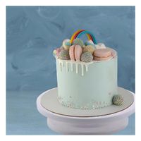 Plato Giratorio Para Pasteleria Blanco Facil De Usar En Hogar Y Reposteria Y Papel Regalo
