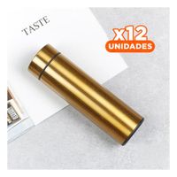 Pack12 Termo de Te Digital 500 Ml con Filtro para Cafe o Infusiones Rapidas YPapel Regalo