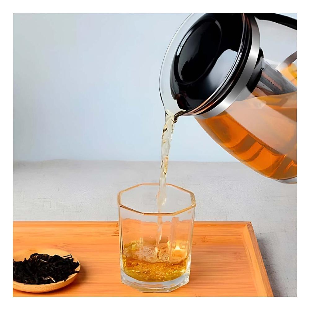 Envase de Vidrio con Filtro 1.5 Lt para Te e Infusiones en Casa u Oficina Ynotas