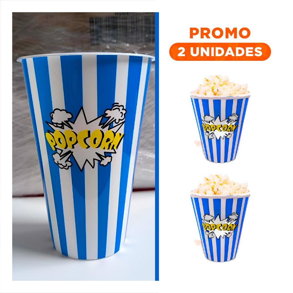 Pack2 Recipiente de Cine Color Azul para Fomentar Espacio con mucho Orden Y Regalo Sticker