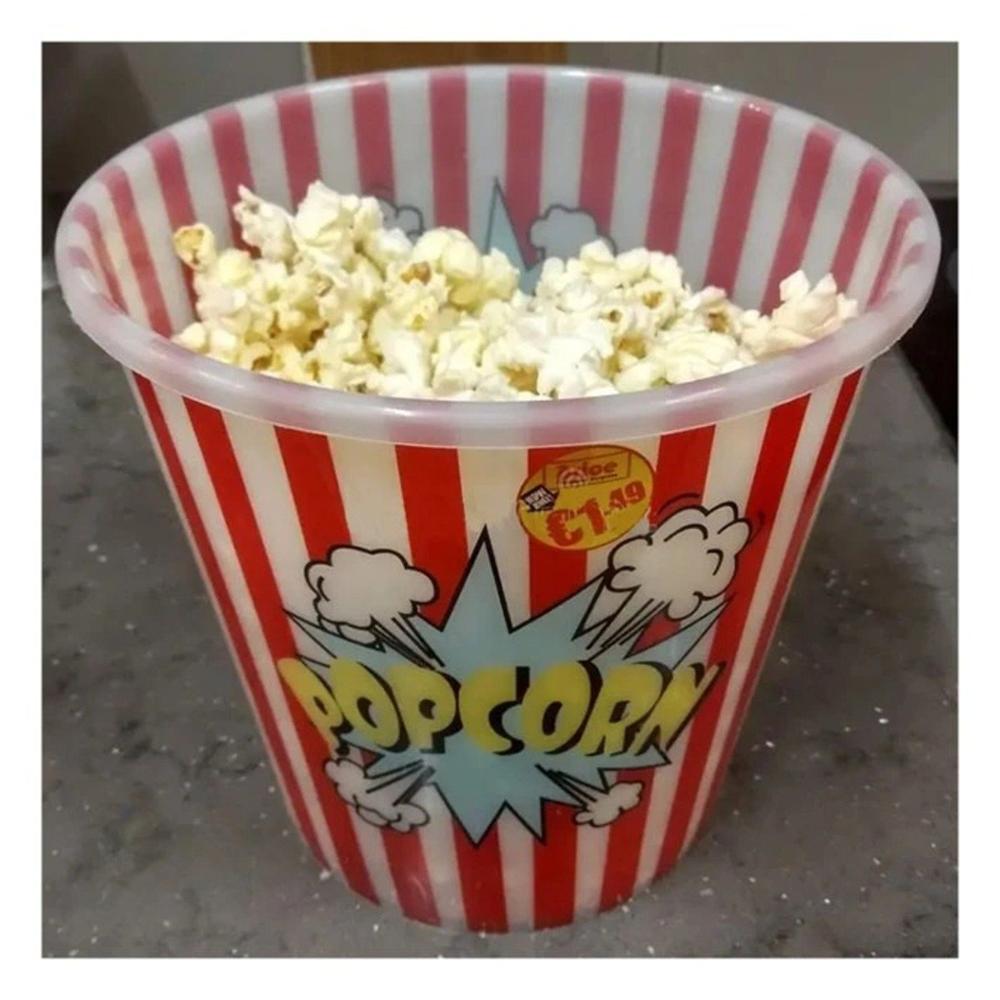 Cubeta Vaso Popcorn Color Rojo para Brindar Comodidad en su Casa Real Y notas