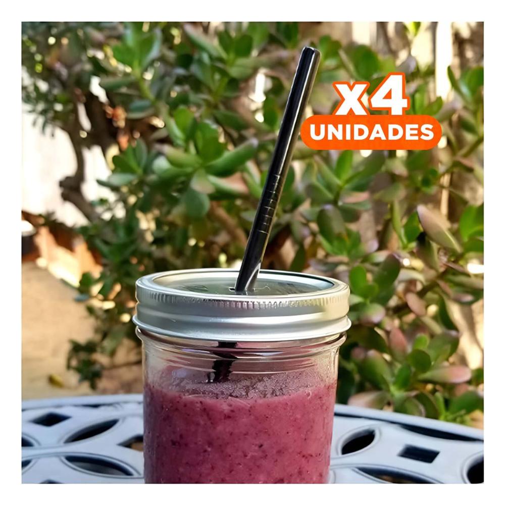 Pack4 Set Decorativo 4 Canitas de Metal y 1 Limpia Canita Plateado y LED Y Regalo Sticker