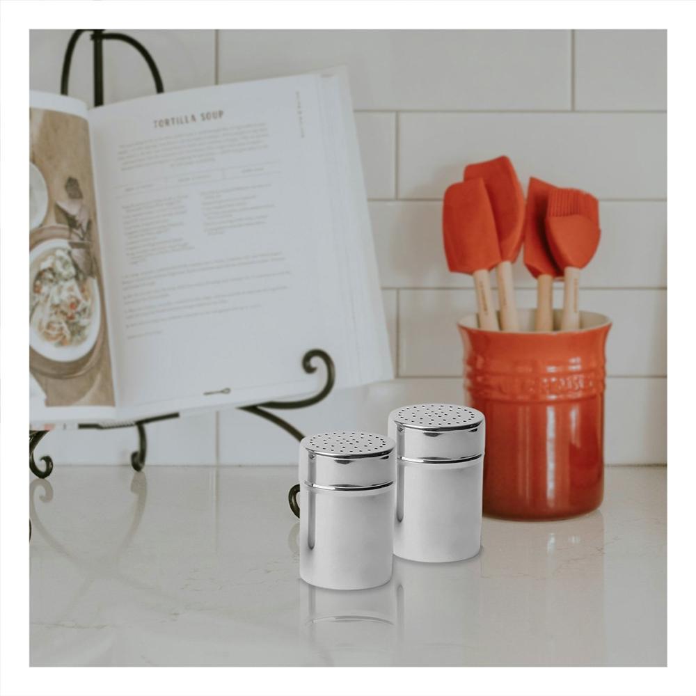 Salero de Cocina Moderna en Metal con Formato Vertical 6.5cmx6.5cmx9 cm Ynotas