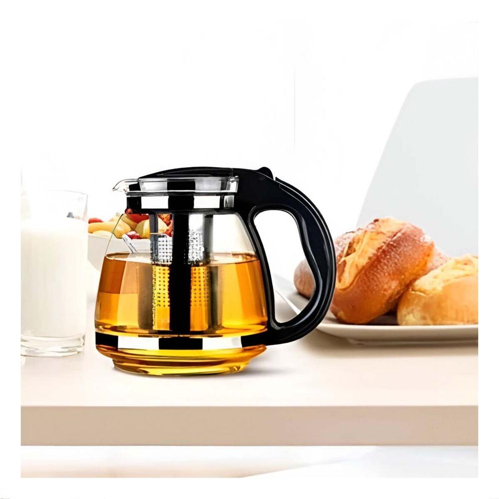 Vaso de Vidrio con Filtro 2 Lt para Servir Te y Disfrutar Ynotas