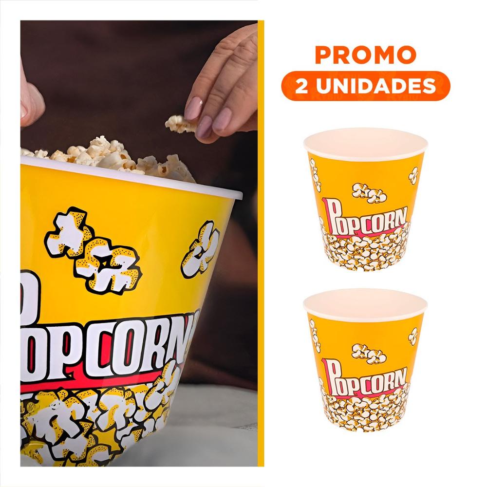 Pack4 Recipiente de Cine Amarillo 12x12cm con Diseño Elegante en su Casa