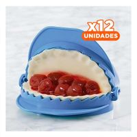 Pack12 Juego Plastico para Empanadas 3 Medidas Acabado Multicolor YPapel Regalo