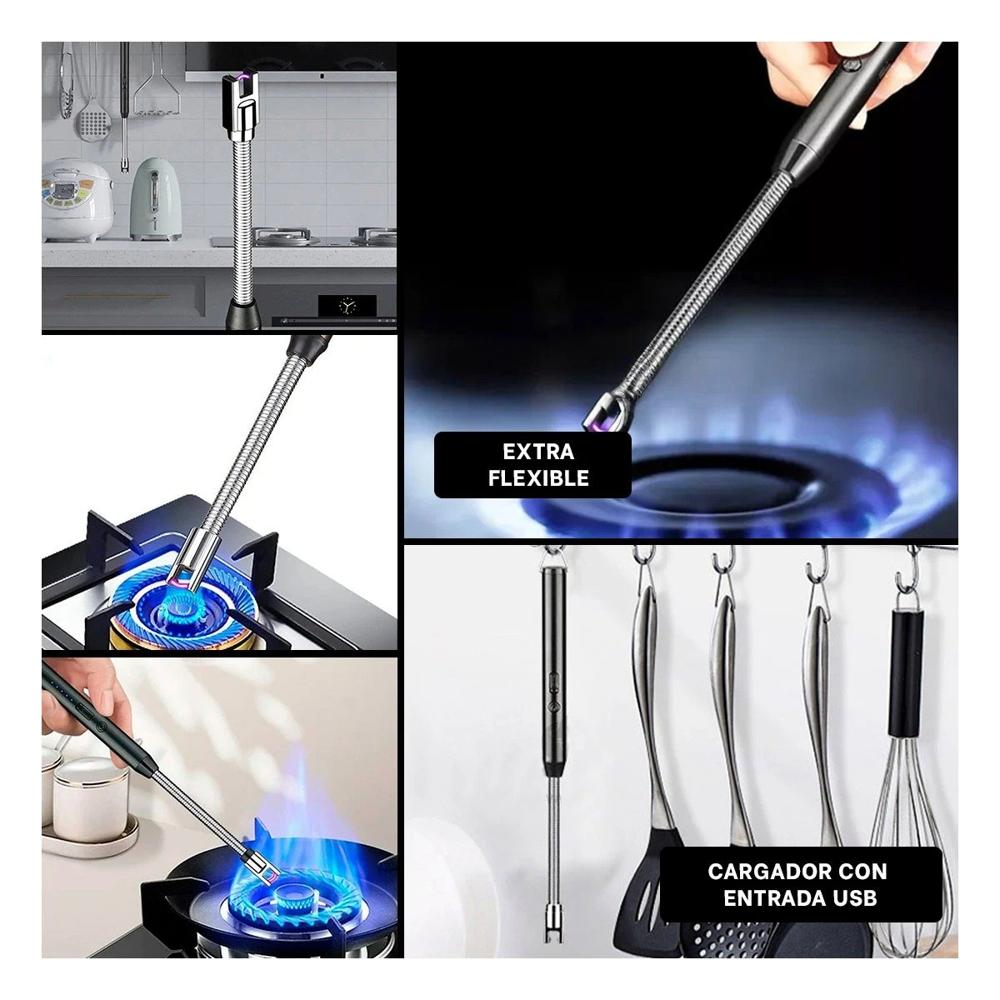 Dispositivo de Encendido Recargable para Cocina Parrilla y Uso Diario Y Ligas Regalo