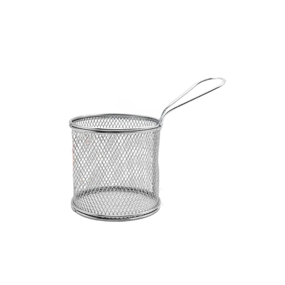 Cesta Metalica Circular para Escurrir Frituras en Casa Y Regalo Sticker