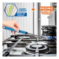 Pack2 Encendedor Funcional Recargable Azul para Hogar y Cocina Y Regalo Sticker