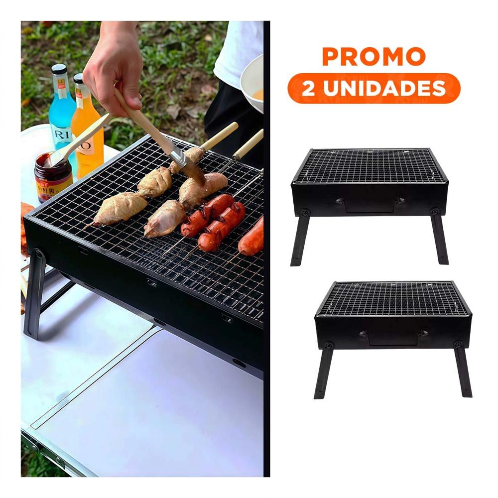 Pack2 Brasero Mini a Carbon Portatil de Metal Color en Color para Uso Diario YRegalo Sticker