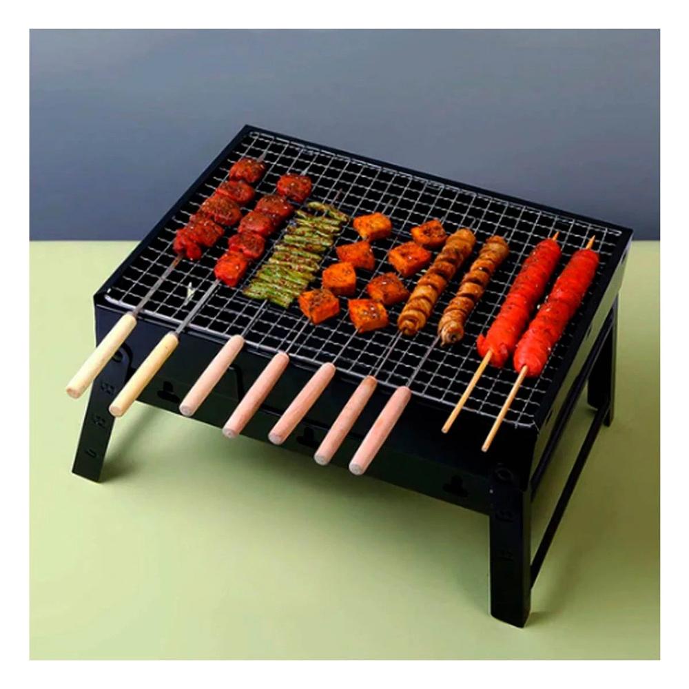 Parrilla Compacta a Carbon en Metal en Color Portatil para Espacios Reducidos YPapel Regalo