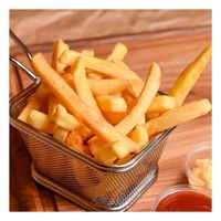 Cesta para Papas Fritas Plateada 13x8x8 cm Uso Domestico Y Papel Regalo