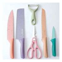 Combo de Cuchillos 6 Piezas de Colores para Uso Diario en Cocina Ynotas