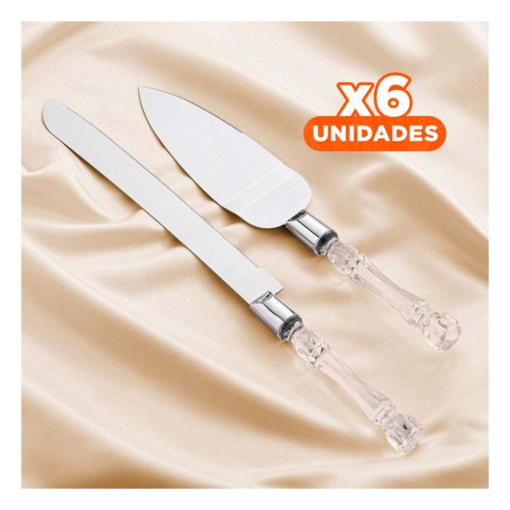 Pack6 Set Profesional de Pasteleria con Espatula Plateado