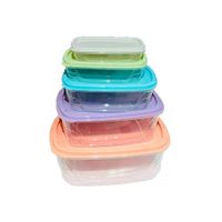 Contenedores Rectangulares 5 Piezas en Tonos Pastel para Alimentos YRegalo Sticker