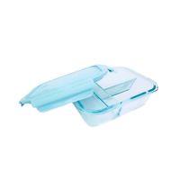 Contenedor de Vidrio con 3 Divisiones para Organizar Alimentos YRegalo Sticker