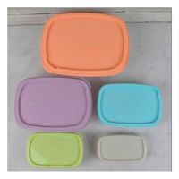Envases Rectangulares 5 Piezas en Colores Pastel para Hogar YPapel Regalo