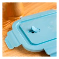 Envase de Vidrio 1040 ml con Tapa Celeste para Cocina Hogar Y Papel Regalo
