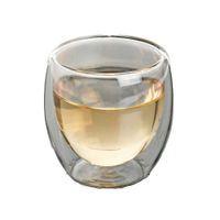 Blanco Vaso Doble Capa 460 ml Transparente Complemento Moderno Hogar Y Regalo Sticker