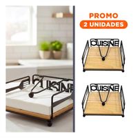 Pack2 Estructura de Mesa de Madera y Acero Negro para Cocina Y Regalo Sticker