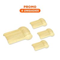 Pack4 Cucharillas de Madera 100 Pzs con Diseno Claro para Servicio en Casa
