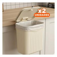Pack2 Deposito Colgante Beige Moderno y Facil de Usar para Casa Y Papel Regalo