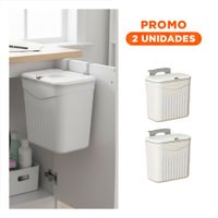 Pack2 Deposito Organizador Blanco Elegante y Util para Casa