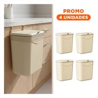 Pack4 Caja Organizador Beige Elegante y Util para Casa Y Regalo Sticker