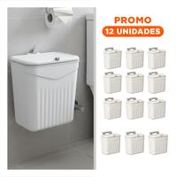 Pack12 Recipiente Organizador Blanco Colgante Durable y Decorativo para Cocina Y Regalo Sticker