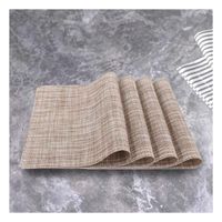 Set Individuales de Mesa Mostaza Jaspeado 6 Piezas Segura y Organizada en Mesa YPapel Regalo