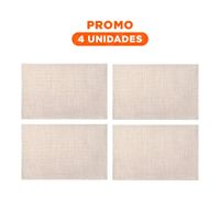 Pack4 Kit de Mesa Individuales Beige 6 Piezas Antiimpacto y Segura