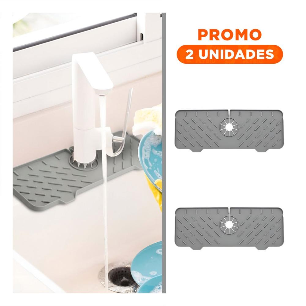 Pack2 Base Flexible que Evita Acumulacion de Agua en Lavadero Plomo Y Regalo Sticker