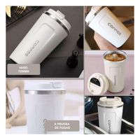 Contenedor Termico Digital 510ml Blanco con Pantalla Superior Moderna y Segura YLigas Regalo