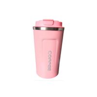 Taza Termica Digital 510ml Rosado con Visor Superior de Estilo Moderno YRegalo Sticker