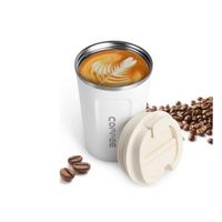 Taza Termica Digital 510ml Blanco con Visor Frontal Elegante y Funcional YRegalo Sticker