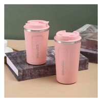 Contenedor Termico Digital 510ml Rosado con Pantalla Integrada Segura Y notas