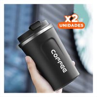 Pack2 Termo Compacto Digital 510ml Negro Ahorra Espacio y es Funcional YPapel Regalo