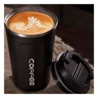 Termo Termico 510ml Negro con Conservacion Eficiente de Bebidas Y notas