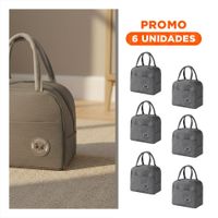 Pack6 Porta Alimentos y Bolsillo Exterior Resistente y Duradero Plomo Y Regalo Sticker