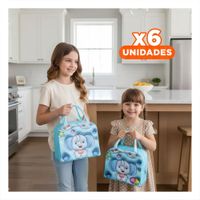 Pack6 Fiambrera Termica para Guardar Alimentos Frescos Celeste Y Papel Regalo